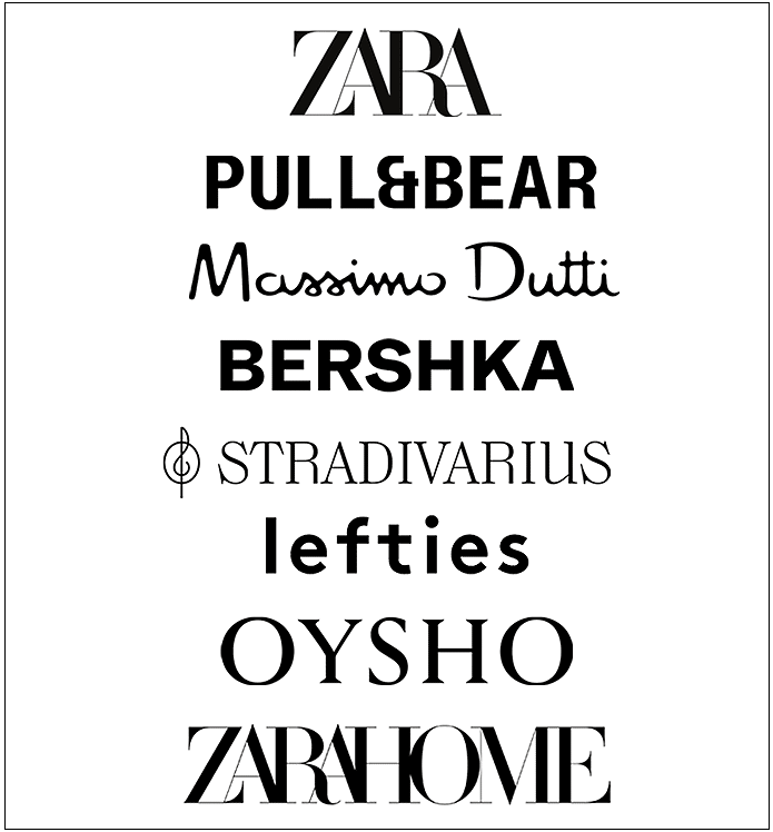 Marcas del grupo Inditex